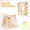 Promotions Sulankstomas vidaus džiunglių žaidimų aikštelė vaikams 8-in-1 119x115,6x116,8 cm natūrali