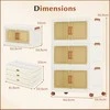 Promotions Sulankstomos sandėliavimo dėžės, 3 vnt., 68,5x37,5x107 cm, baltos ir rudos spalvos