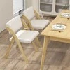 Promotions Sulankstomos virtuvės valgomojo kėdės, 53.3x55.9x76.2 cm, natūrali smėlio spalva