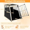 Promotions Šuns transportavimo dėžė 69,5x54x50,5 cm Sidabrinė Aliuminis