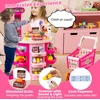 Promotions Supermarket žaidimų rinkinys vaikams 76 vnt. 48x24x78 cm rožinis