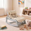 Promotions Sūpynės kėdė 73x45x40-51 cm Pilka reguliuojama atlošo dalis HDPE medžiaga