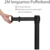 Promotions Tiesų kontrolės barjerų rinkinys, nerūdijantis plienas, 90x32 cm, juodas