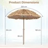 Promotions Tiki skėtis 196x214 cm natūralios spalvos