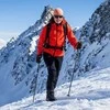Promotions Trekkingo lazdos, sulankstomos lengvos vaikščiojimo lazdos, 36.5x115x130 cm, juoda raudona