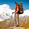 Promotions Trekkingo lazdos, sulankstomos 36.5x115x130 cm mėlynos, aliuminis