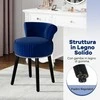 Promotions Tualetinis krėslas 48x46x66 cm mėlynas veliūras