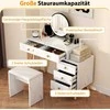 Promotions Tualetinis staliukas 100x45x116,5 cm baltas, su laikymo vieta