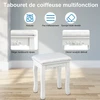 Promotions Tualetinis staliukas su LED apšvietimu ir 4 stalčiais 75x40x145 cm baltas