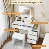 Promotions Tualetinis staliukas su veidrodžiu 100x45x130 cm baltas, su laikymo vieta