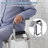 Promotions Tualeto sėdynės pakėlėjas reguliuojamo aukščio 70x44x74-84 cm sidabro spalvos aliuminis