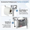 Promotions Tualeto sėdynės pakilėjas 65x46x68 cm Sidabrinis Reguliuojamas Aliuminis