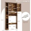 Promotions Tualeto spintelė, 80x20x171 cm, ruda, su laikymo vieta