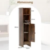 Promotions Tualeto spintelės komplektas 20x18x80 cm Ruda mediena