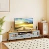 TV staliukas Promotions TV stovas, 180,5x35x46 cm, baltas