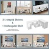 Promotions TV staliukas, 3 dalių transformuojamas, 67,3x30,5x43,2 cm, juodas