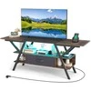 Promotions TV staliukas, 140x40x50 cm, Rudas