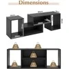 Promotions TV staliukas, 80x30x40 cm, Juoda Balta