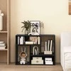 Promotions TV staliukas, 80x30x40 cm, Juoda Balta