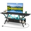 Promotions TV staliukas, 140x40x45 cm, Juodas
