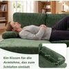 Promotions U formos Sofa-lova 258x125x71,5 cm Žalios spalvos korduro audinys