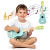 Promotions Ukulelė 17.8x6.4x53.3 cm šviesiai mėlyna, liepos mediena
