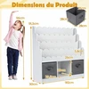 Promotions Vaikiška knygų lentyna 90x30x91,5 cm Balta Saugykla