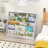 Promotions Vaikiška knygų lentyna, 91x38x76.5 cm, balta, su laikymo vieta