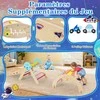Promotions Vaikiška laipiojimo konstrukcija, medinė Montessori 8-in-1, 75x38x91 cm, įvairiaspalvė, sulankstoma