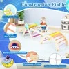 Promotions Vaikiška laipiojimo konstrukcija, medinė Montessori 8-in-1, 75x38x91 cm, įvairiaspalvė, sulankstoma