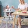 Promotions Vaikiška maitinimo kėdutė, 6-in-1 konvertuojama, 58x58x98 cm, pilka