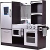 Promotions Vaikiška medinė virtuvės žaidimų rinkinys, 97.1x30x95 cm, ruda, sidabrinė