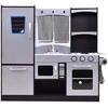 Promotions Vaikiška medinė virtuvės žaidimų rinkinys, 97.1x30x95 cm, ruda, sidabrinė