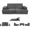 Promotions Vaikiška modulinė sofa, 167x85x14 cm, tamsiai pilka, putų žaidimų komplektas
