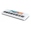 Promotions Vaikiška pianino klaviatūra, 49 klavišai, 53.3x19.1x5.1 cm, balta, ABS medžiaga