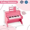 Promotions Vaikiška pianino klaviatūra, 25 klavišai, 38x24x29 cm, rožinė, skaitmeninis muzikinis instrumentas
