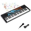 Promotions Vaikiška pianino klaviatūra, 53.3x19.1x5.1 cm, juoda, nešiojama elektrinė klaviatūra
