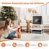 Promotions Vaikiška piešimo lenta, dvikryptė magnetinė balta lenta ir kreidinė lenta, balta