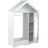 Promotions Vaikiška rūbų laikymo spinta su veidrodžiu 85x30,5x120,7 cm balta MDF