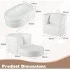 Promotions Vaikiška sofa-lova, transformuojama 3-in-1, 97x66x28 cm, balto veliūro