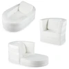 Promotions Vaikiška sofa-lova, transformuojama 3-in-1, 97x66x28 cm, balto veliūro