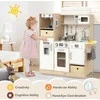 Promotions Vaikiška virtuvėlė 90,2x29,2x90,2 cm balta, audinio laikymo dėžė
