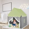 Promotions Vaikiška žaidimų palapinė su plaunama kilimėliu ir žvaigždžių švieselėmis 105x121x136 cm žalia