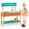 Promotions Vaikiška žaidimų virtuvėlė, 80x35.6x90.2 cm, mėlyna, medinė