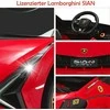 Promotions Vaikiškas elektrinis automobilis, Lamborghini, 108x64x41 cm, Raudonas