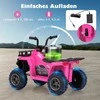 Promotions Vaikiškas elektrinis keturratis, 74.9x45.7x55.9 cm, rožinis, paspiriamas žaislas