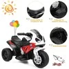 Promotions Vaikiškas elektrinis motociklas, 66x37x44,5 cm, juoda ir balta