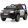 Promotions Vaikiškas elektrinis policijos automobilis, 103x65x55,5 cm, baltas