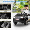 Promotions Vaikiškas elektrinis policijos automobilis, 103x65x55,5 cm, baltas