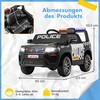 Promotions Vaikiškas elektrinis policijos automobilis, 103x65x55,5 cm, baltas